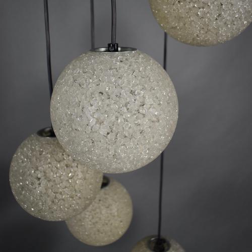 Dutch Five-Globe Pendant Lamp, 1970s For Sale - Image 15 of 16