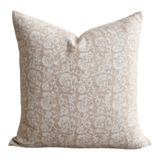 Nelly Floral Linen Pillow For Sale