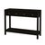 Black Nora 40 in. W Rectangular Wood 2 Drawer Console Table with Lower Open Shelf, Antique Coffee For Sale - Image 8 of 8