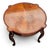 Exquisite Vintage Hekman Furniture Accent Tables With Rich Burled Wood, Elegant French Cabriole Legs & Scalloped Edges For Sale - Image 10 of 12