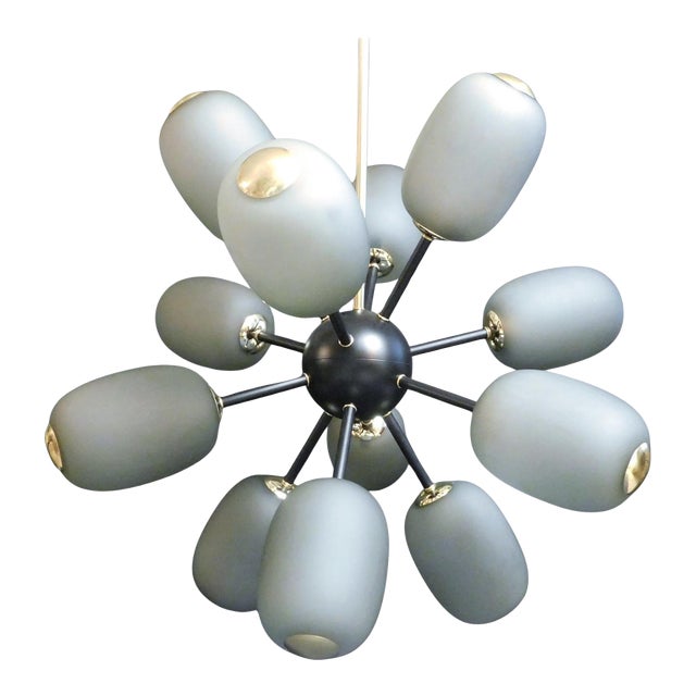 21st Century Large Murano Smoky Glass Sputnik Chandelier by Fabio LTD For Sale