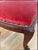 Antique Federal Style Mahogany Side Chair With Red Velvet For Sale - Image 4 of 9
