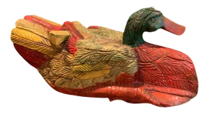 Vintage Williams Sonoma Hand Carved Thai Duck
