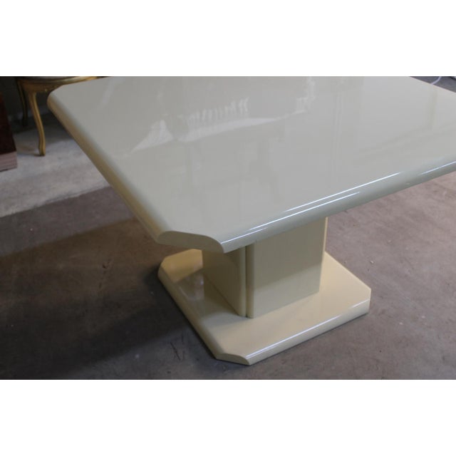 Vintage Italian Square Table, 1980s For Sale - Image 3 of 7