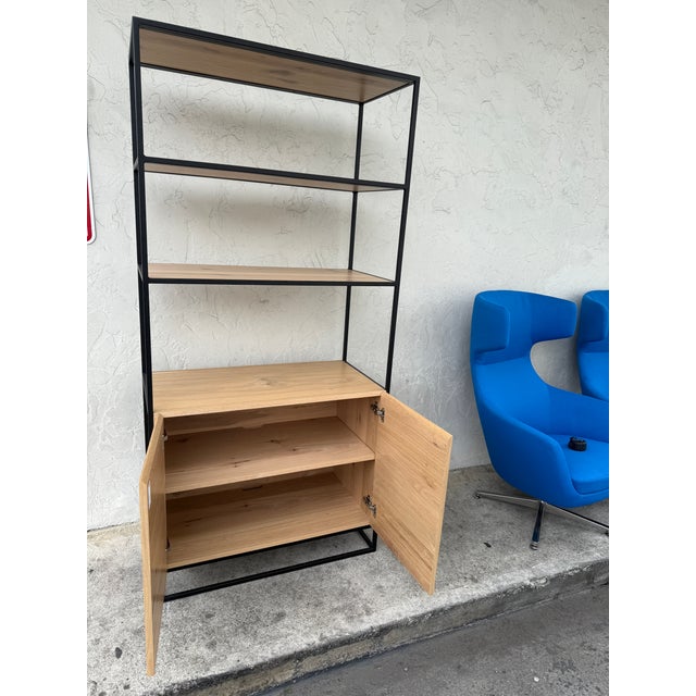 West Elm Steelcase for West Elm Greenpoint Storage Bookcase For Sale - Image 4 of 12