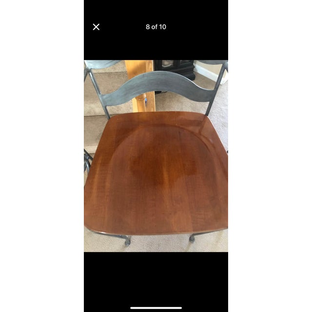 1990s Ethan Allen Tall Stools-Set of 3 For Sale - Image 15 of 15