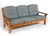 Mid-Century Modern 1970s Mid Century Modern Scandinavian Pine Sofa W Tufted Cushions For Sale - Image 3 of 8