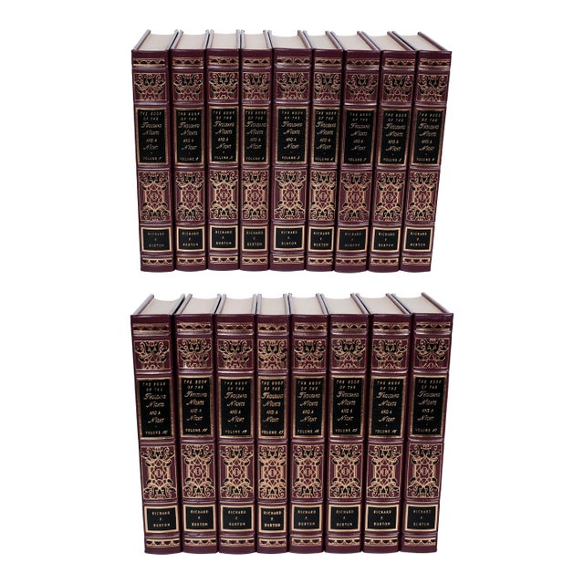 1994 Easton Press "A Thousand Nights and a Night" by Richard Burton All in Excellent Condition Complete 17 Volume Leather Bound Set For Sale
