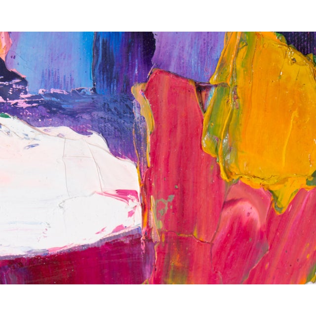 Oil on Canvas Abstract Painting by Sidney Smiley For Sale - Image 4 of 8