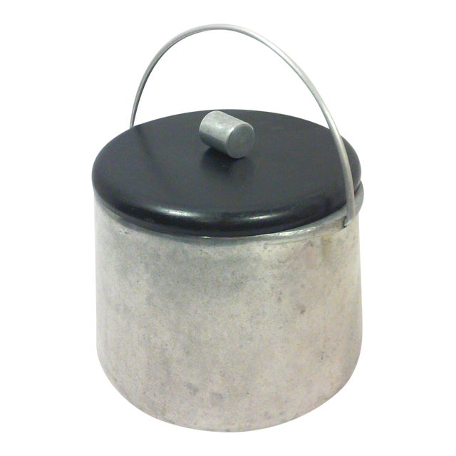Art Deco Era Machine Age Aluminum Ice Bucket For Sale