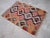 Boho Chic Handmade Turkish Kilim Rug Diamond Pattern Area Rug - 3'7" X 4'10" For Sale - Image 3 of 10
