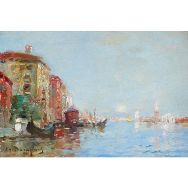 Wood 'Venice at Sunset' Maurice Bompard (1857-1936) Gilt Wood Frame For Sale - Image 7 of 12