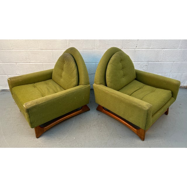 Striking Mid-Century Modern Lounge Chairs Attributed to Kroehler For Sale In New York - Image 6 of 10