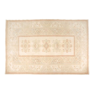 1950s Oversize Wool Turkish Rug For Sale