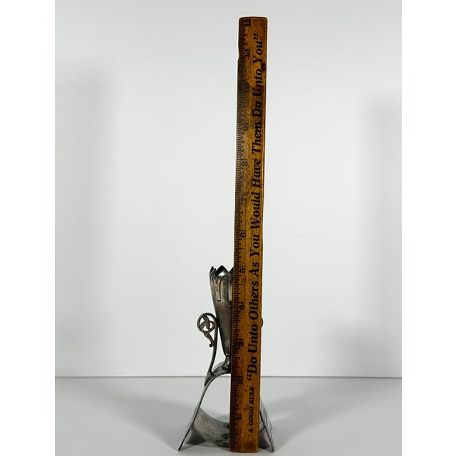 19th Century Simpson Hall Miller Silver Plate Napkin Ring Toothpick Holder: Egyptian Revival For Sale - Image 9 of 10