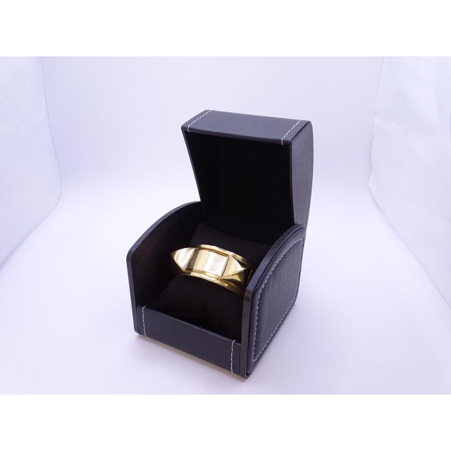 Metal Gold-Plated Clou Médor Open Bracelet from Hermès, France, 1990s For Sale - Image 7 of 18