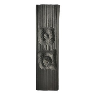 Large Porcelaine Noir Vase by Martin Freyer for Rosenthal, 1970s For Sale