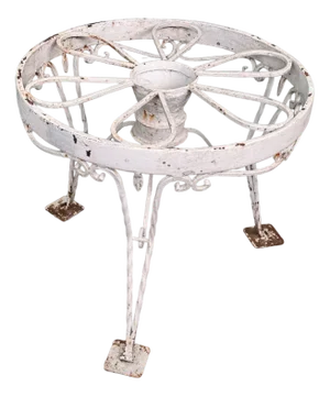 Italian Round Wrought Iron Coffee Table, 1970s