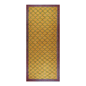 Captivating Antique Indian Dhurrie Rug Iwith Vibrant Expression of Geometric