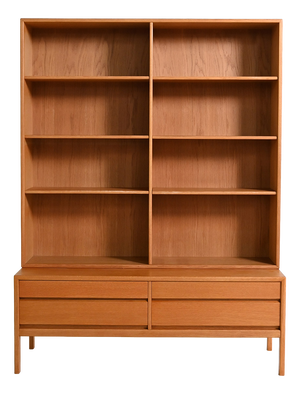 Vintage Scandinavian Oak Bookcase, 1960s