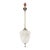 Mid 20th Century Restored Neoclassical Stenciled Milk Glass Pendant Light For Sale