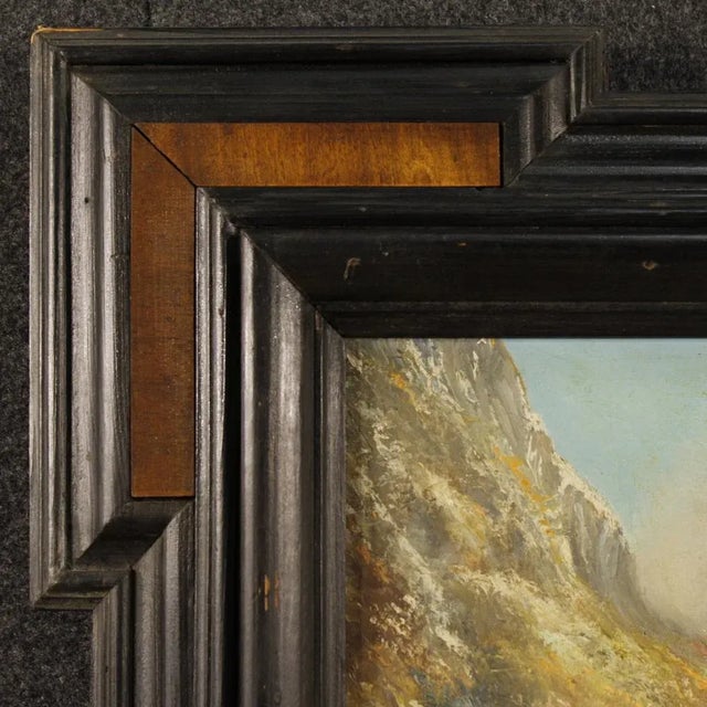French Artist, Mountain Landscape, 1960, Oil on Board, Framed For Sale - Image 6 of 13
