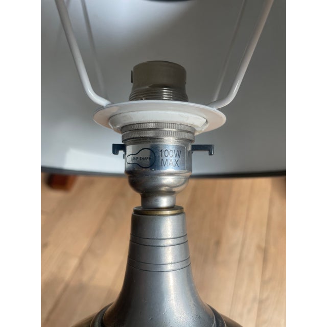 Vintage Arte Italica Tavola Marinoni Pewter Lamp Base For Sale - Image 9 of 12