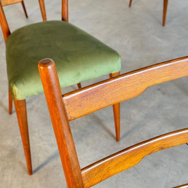 Dining Room Chairs attribuited to Gio Ponti, Italy, 1950s, Set of 6 For Sale - Image 9 of 18