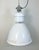 Metal Large Industrial Factory Lamp in White Enamel from Elektrosvit, 1990s For Sale - Image 7 of 16