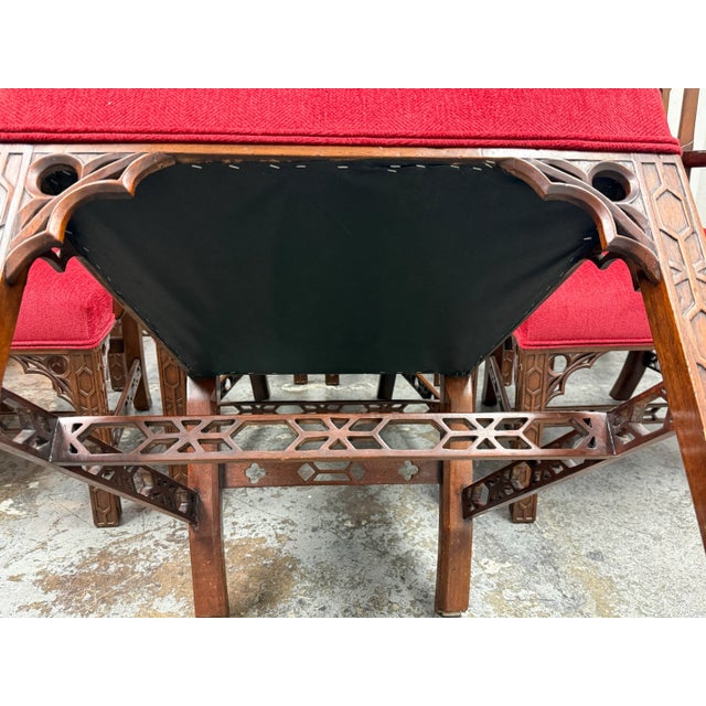 Burton Ching Gothic Revival Dining Room Chairs, Set of Eight For Sale - Image 9 of 12