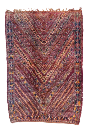 Vintage Berber Beni M'Guild Moroccan Rug - 06'08 X 09'09