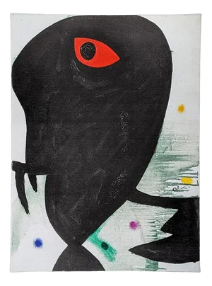 Joan Miro, Head II, Lithograph, 1974