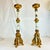 Vintage Home is pleased to offer these vintage Brass and Onyx Alter Candleholders from Italy. They are of Baroque style...