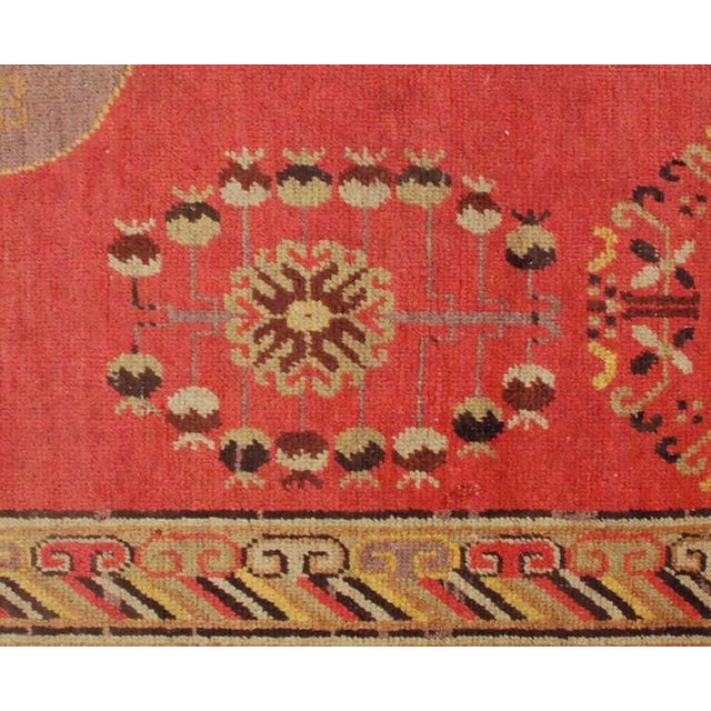 Chinese Early 20th Century Khotan Rug For Sale - Image 3 of 5