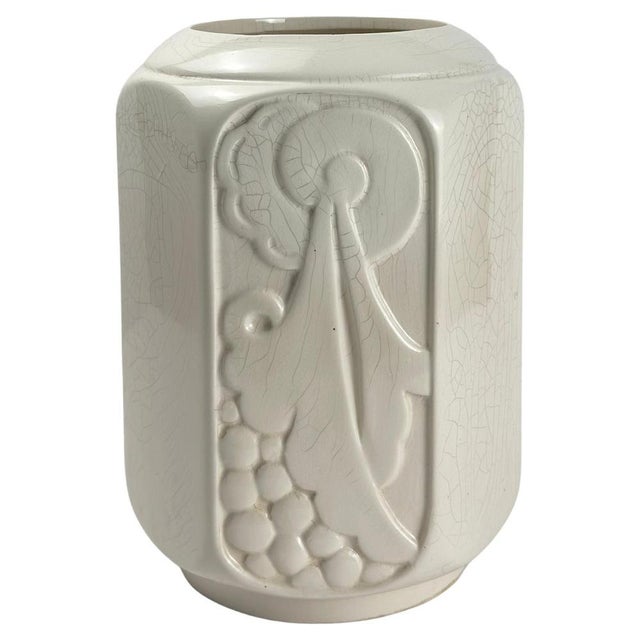 Art Deco French Vase in Glazed Earthenware from Orchies, 1930s For Sale - Image 11 of 11