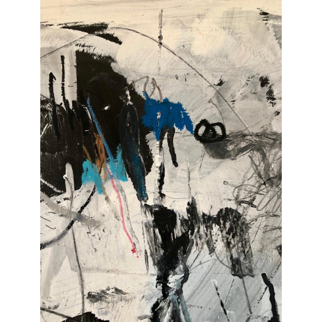 Modern Motke Blum, Israeli Motke Blum Modernist Abstract Expressionist Oil Painting Bezalel Artist For Sale - Image 3 of 5