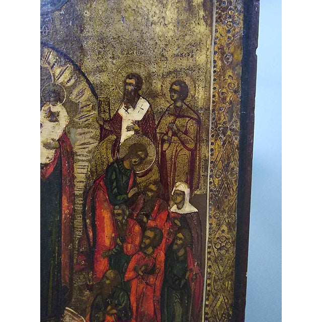 19th Century Orthodox Icon For Sale - Image 7 of 18