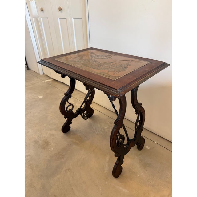 Add a striking piece of early 20th century design to your home with this exceptional Arts & Crafts copper panel relief...