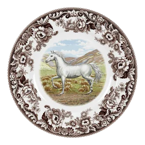 Spode Woodland Horses Dinner Plate 10.5", Arabian