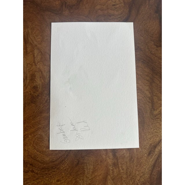 Contemporary Signed Original Watercolor Botanical by Nancy Smith For Sale - Image 3 of 3