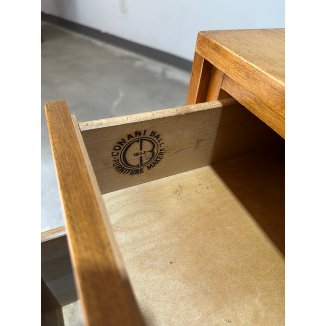 1950s Conant Ball Mid Century ModernMates Solid Birch Desk For Sale - Image 9 of 12