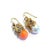 Bochic “Capri” Coral, Pearl & Rose Cut Sapphire Earrings Set18K Gold & Silver For Sale - Image 10 of 11
