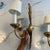 Neoclassical Vintage Mid-Century Italian Giltwood & Mirror Wheat Sheaf Two-Light Wall Sconces - a Pair For Sale - Image 3 of 12