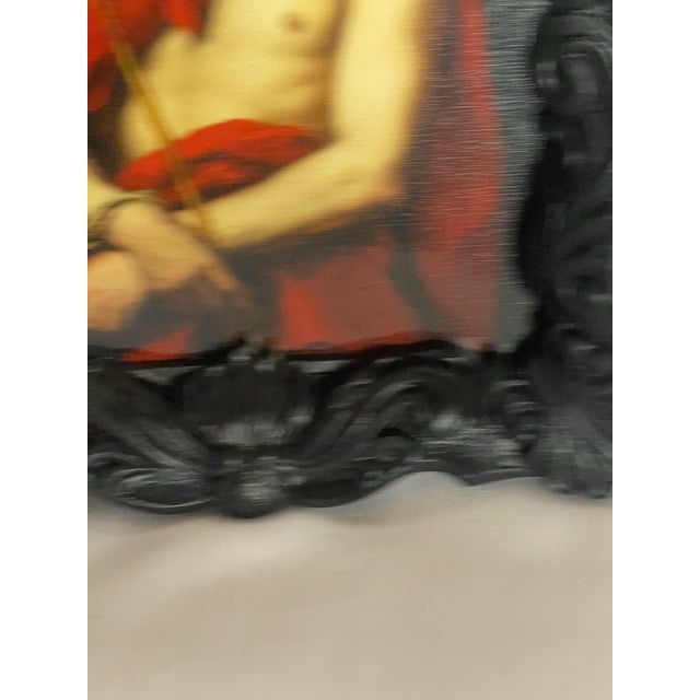 Ecce Homo After Bartolomé Esteban Murillo Print in Sculptural Praying Hands Frame For Sale - Image 10 of 11