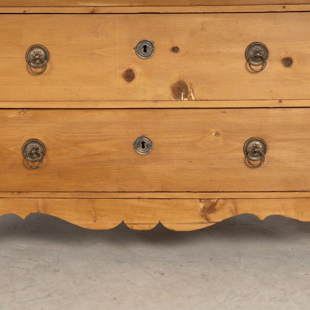 Late 19th Century Hungarian Large Pine Chest of Three Drawers For Sale - Image 15 of 17
