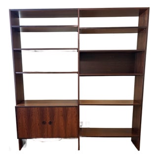 Danish Rosewood Mid Century Shelving Unit, Adjustable For Sale