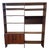 Danish Rosewood Mid Century Shelving Unit, Adjustable For Sale