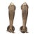 Antiqued Brass Fish Handles, a Pair For Sale
