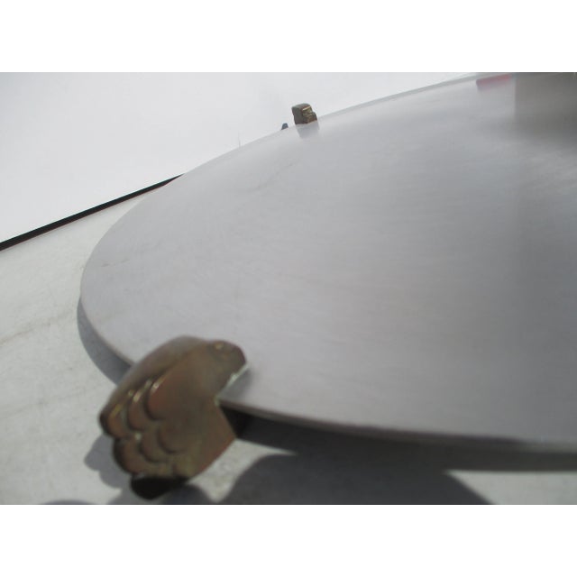 Mid-Century Aluminum Serving Tray Circa 1950s' For Sale - Image 9 of 10