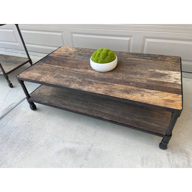 Restoration Hardware Dutch Iron Coffee Table For Sale In Palm Springs - Image 6 of 7
